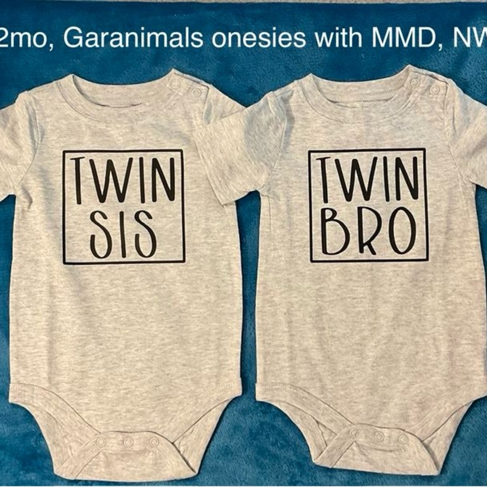 Boy/ Girl TWIN onesie set